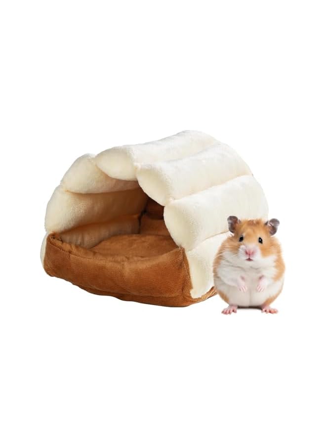 Warm Chew-Proof Hamster Hideout – Cozy Fleece Nest Small Animal Cage Accessory | For Dwarf Gerbils, Rats, Hedgehogs & Sugar Gliders - Image 1